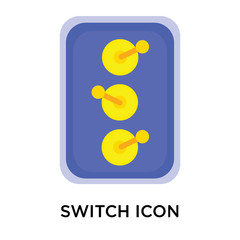 Poster - Switch icon vector sign and symbol isolated on white background, Switch logo concept