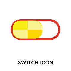 Poster - Switch icon vector sign and symbol isolated on white background, Switch logo concept