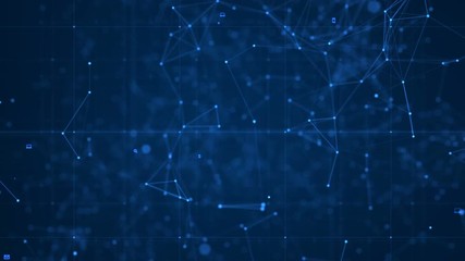 Poster - technology network background.