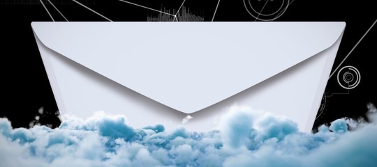 Poster - Composite image of digitally composite image of storm clouds 