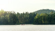 © DZiegler - Two people in a boat going fishing, lake in Sweden