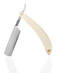 straight razor isolated