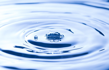 SImple Water Droplets into a Pool of Water