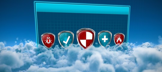 Poster - Composite image of various safety symbols