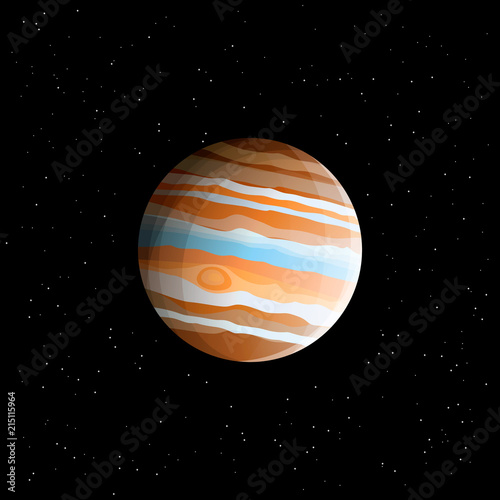 Gas Giant Planet Jupiter Biggest Solar System Planet