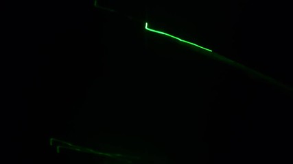 Poster - Abstract image of a green laser