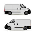 © vikusandra - Car. Isolated on white background. Vector illustration of delivery. Flat style. Side view. Profile.