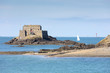 © AWL Images - The fort du petit be and sailing boat, St. Malo, Ille et Vilaine, Brittany, France