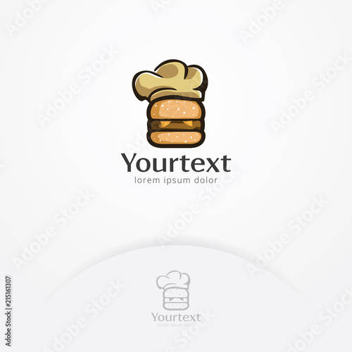 Burger Chef Logo Design Vector Of Fast Food Service Burger