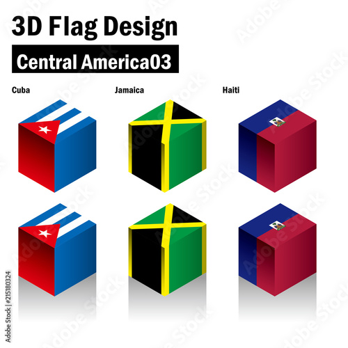 立体的な国旗のイラスト キューバ ハイチ ジャマイカの国旗 3dフラッグ 国旗セット Buy This Stock Vector And Explore Similar Vectors At Adobe Stock Adobe Stock