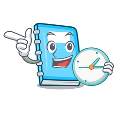 Sticker - With clock education character cartoon style