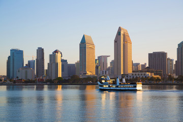 view of the san diego doutown from coronado island