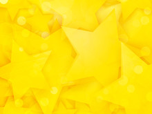 Party Background With Yellow Stars