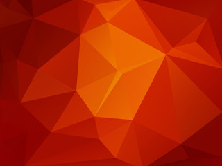 Wall Mural - red orange mosaic triangle background