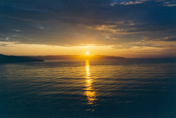 Sunset on the Barets Sea at 1993.