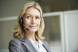 © PhotoAlto - Close-up of telecaller with headset