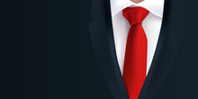 Costume - Homme - Cravate Rouge - Veste Noire - Fond - Arrière Plan - Mode, Présentation, Business