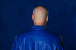 © serikbaib - portrait of a man in a blue leather jacket