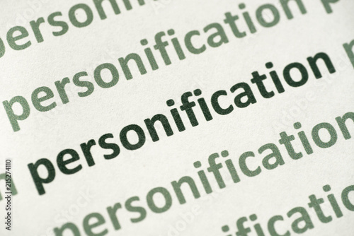 Cuadros en Lienzo word personification printed on paper macro