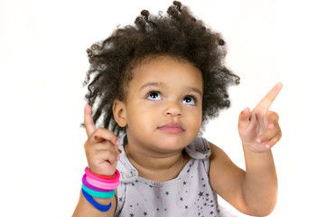 Adorable kid with beautiful eyes