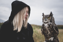 Girl And Her Owl
