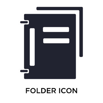 folder icon on white background. Modern icons vector illustration. Trendy folder icons