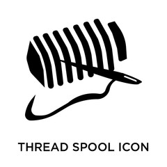 Wall Mural - thread spool icon isolated on white background. Simple and editable thread spool icons. Modern icon vector illustration.