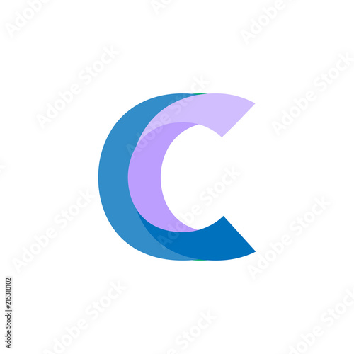 Fotografía C letter logo vector element. letter logo template