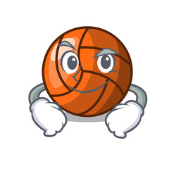 Sticker - Smirking volleyball character cartoon style