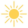 © languste15 - Sonne icon als Vektor auf einem isolierten Hintergrund