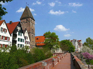 Spaziergang auf der Stadtmauer, Ulm