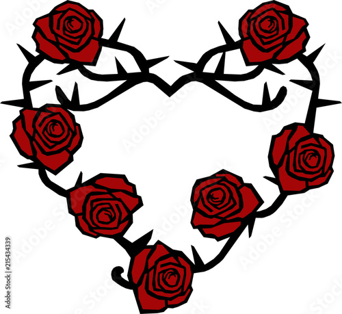 Roses and Thorns Design - Buy this stock vector and ...