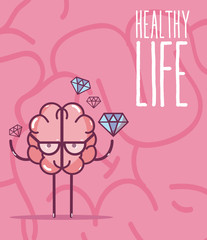 Wall Mural - Healthy life and brain