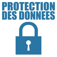 Sticker - Logo protection des données.