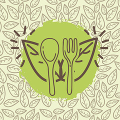 Sticker - vegetables organic natural