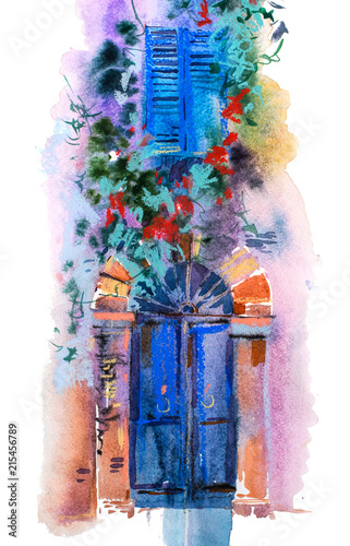 Obraz drzwi   drzwi-z-kwiatami