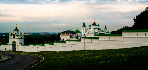 Wall Mural - View to Orthodox Pechersky Ascension Monastery, Nizhny Novgorod,russia 