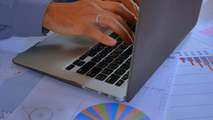 Poster - employee working on pc