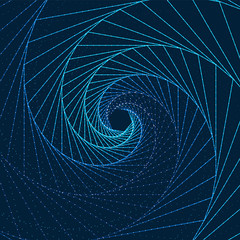 Poster - Abstract Background With Spiralling Lines Pattern