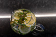 infused water with mint and lemon