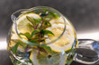 infused water with mint and lemon