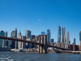 Fototapeta Miasta - New York City and Brooklyn Bridge