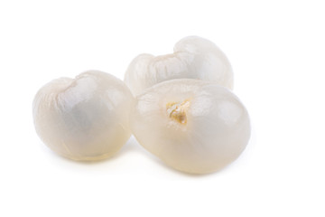 fresh longan isolated on a white background