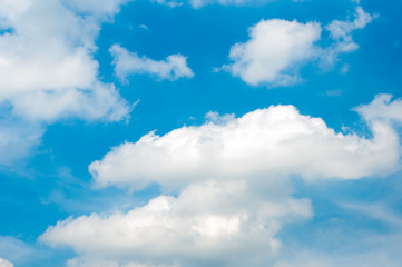 Fluffy cirrus clouds as a background