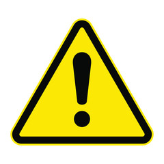 Danger sign, warning sign, attention sign. Danger warning attention icon.