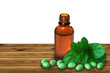Peppermint oil  and  pills  -  Medicine