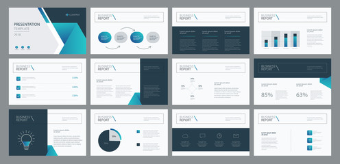 Aufkleber - business presentation template design and page layout design for brochure ,annual report and company profile , with info graphic elements 
