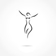 © Effrosyni  - woman shape body icon vector
