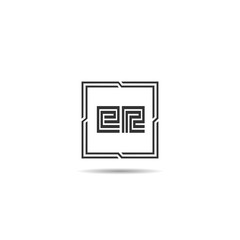 Initial Letter ER Logo Template Design