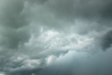 Wall Mural - storm clouds dramatic with black clouds and moody sky, motion dark sky and rainy
